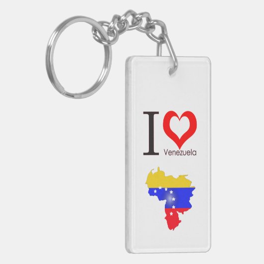 Porte-clés J'aime le Venezuela (Devant gauche)