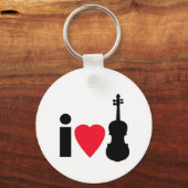 Porte-clés J'aime le violon (Recto)