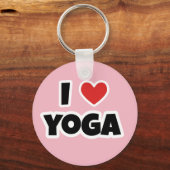 Porte-clés J'aime le yoga (Recto)