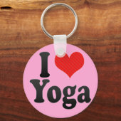 Porte-clés J'aime le yoga (Recto)