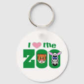 Porte-clés J'aime le ZOO (Recto)