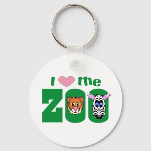 Porte-clés J'aime le ZOO (Recto)