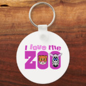 Porte-clés J'aime le zoo (Recto)