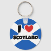 Porte-clés J'aime l'Écosse (Recto)