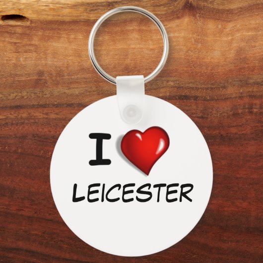 Porte-clés J'aime Leicester (Recto)