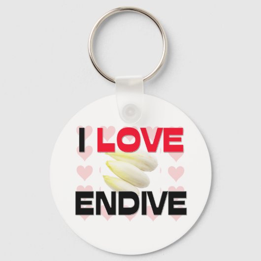Porte-clés J'Aime L'Endive (Recto)