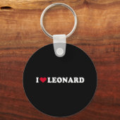 PORTE-CLÉS J'AIME LEONARD (Recto)