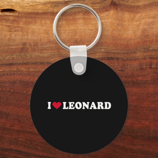 PORTE-CLÉS J'AIME LEONARD (Recto)