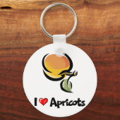 Porte-clés J'aime les abricots (Recto)
