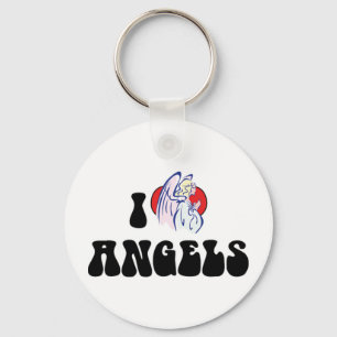 Porte-clés J'aime les Anges