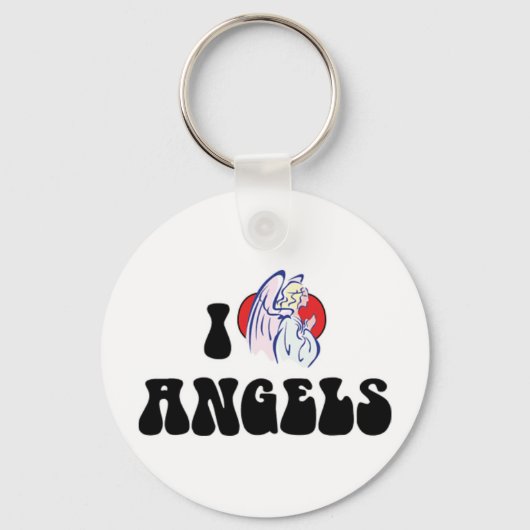 Porte-clés J'aime les Anges (Recto)