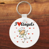 Porte-clés J'aime les anges (Recto)