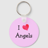 Porte-clés J'aime les anges (Recto)