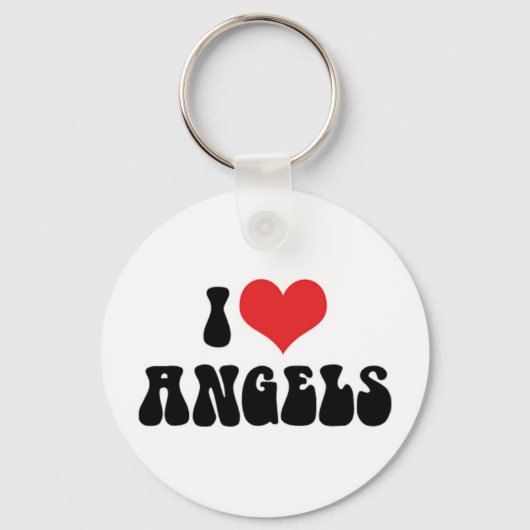 Porte-clés J'aime les Anges (Recto)