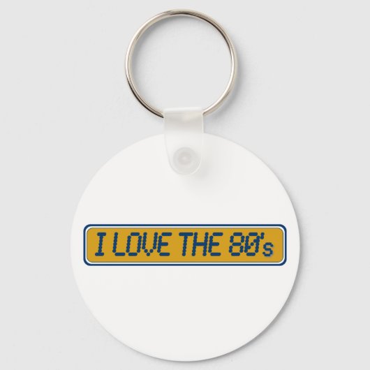 Porte-clés J'Aime Les Années 80 (Recto)