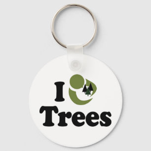 Porte-clés J'aime les arbres