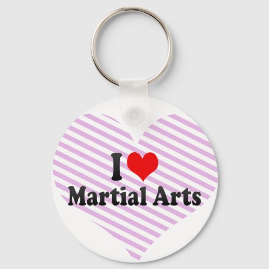 Porte-clés J'aime les arts martiaux (Recto)
