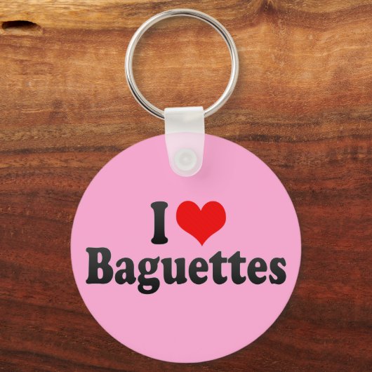 Porte-clés J'aime les baguettes (Recto)