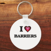 Porte-clés J'aime les barrières (Recto)