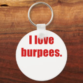 Porte-clés J'aime les burpées (Recto)