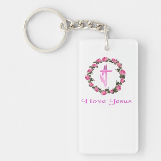 Porte-clés J'aime les cadeaux de Jésus (Devant)