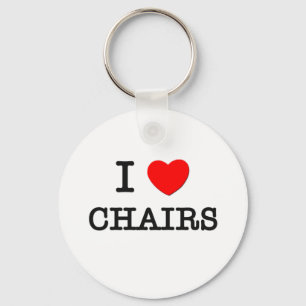 Porte-clés J'aime les chaises