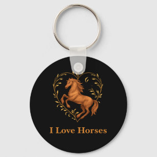 Porte-clés - J'aime les chevaux