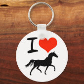 Porte-clés J'aime les chevaux (Recto)