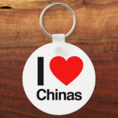 Porte-clés j'aime les chinas (Recto)