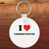 Porte-clés J'aime les conservateurs (Recto)