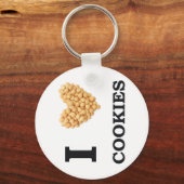 Porte-clés J'aime les cookies (Recto)