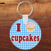 Porte-clés J'Aime Les Cupcakes (Recto)