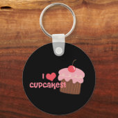 Porte-clés J'aime les cupcakes Porte - clé (Recto)
