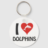 Porte-clés J'aime les dauphins (Verso)