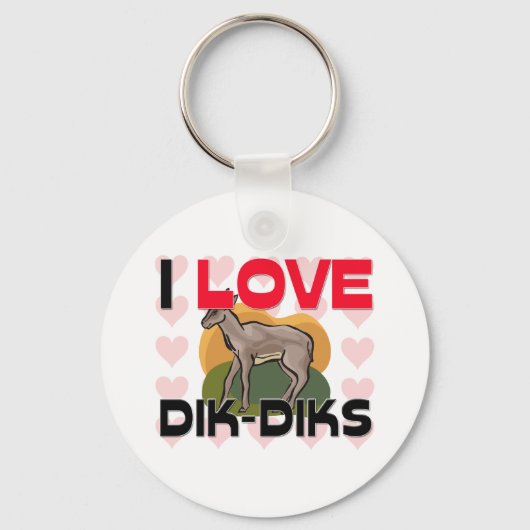 Porte-clés J'Aime Les Dik-Diks (Recto)