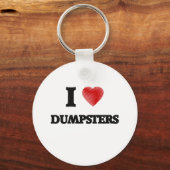 Porte-clés J'aime les Dumpsters (Recto)