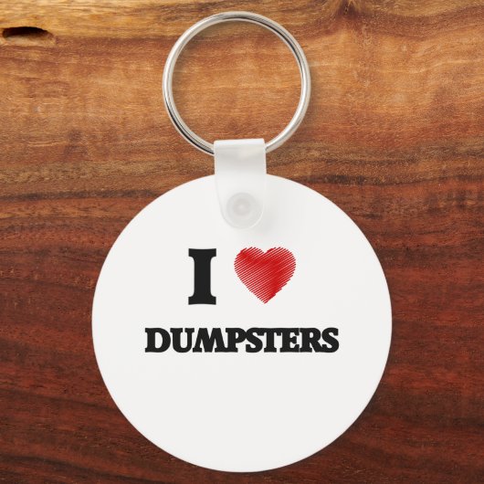 Porte-clés J'aime les Dumpsters (Recto)