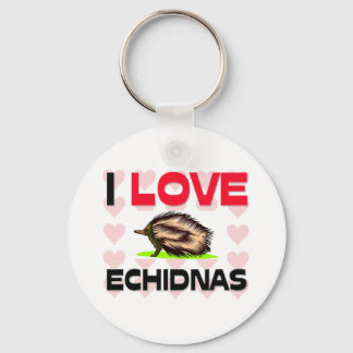 Porte-clés J'Aime Les Echidnas