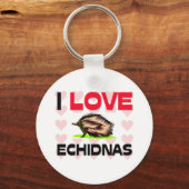Porte-clés J'Aime Les Echidnas (Recto)