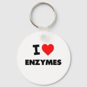 Porte-clés J'aime les enzymes (Recto)