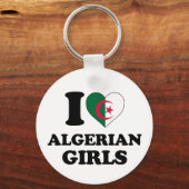 Porte-clés J'aime les filles algériennes (Recto)