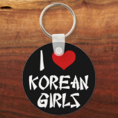 Porte-clés J'aime les filles coréennes (Recto)