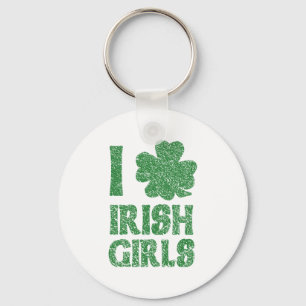 Porte-clés J'aime les filles irlandaises