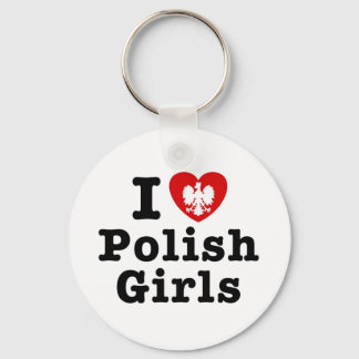 Porte-clés J'aime les filles polonaises