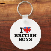 Porte-clés J'Aime Les Garçons Britanniques (Recto)