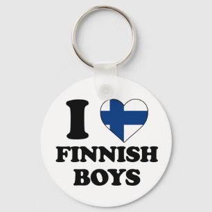 Porte-clés J'aime les garçons finlandais