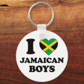 Porte-clés J'aime les garçons jamaïcains (Recto)