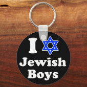 Porte-clés J'aime les garçons juifs (Recto)
