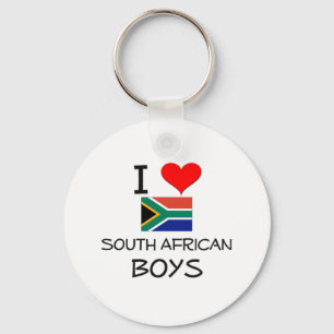 Porte-clés J'aime les garçons sud-africains