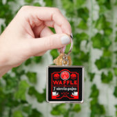 Porte-clés J'aime les gaufres (main)